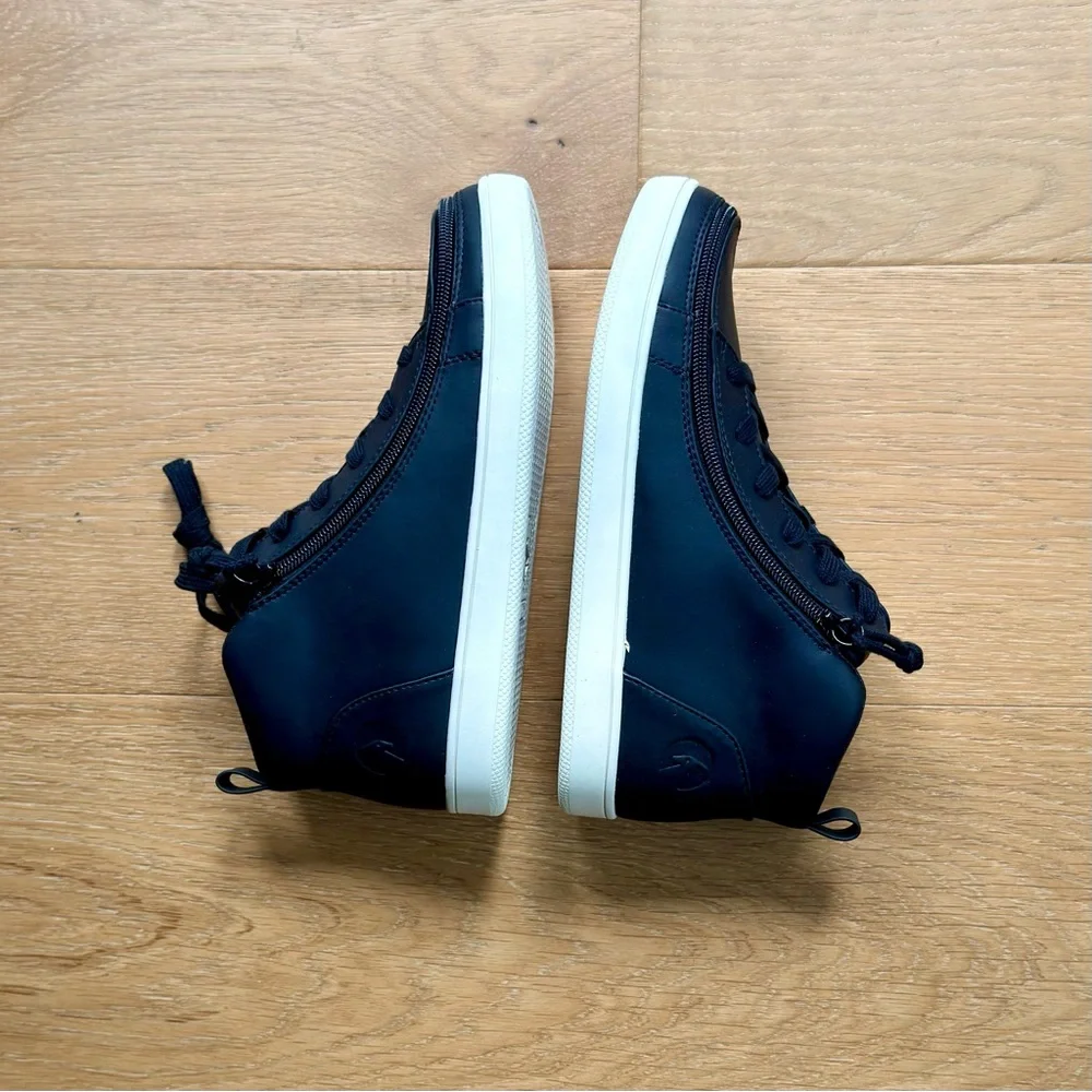 NWT Billy Footwear Sneakers Mid Top Black Easy On/Off Zipper Women’s 7.5 - Picture 6 of 14